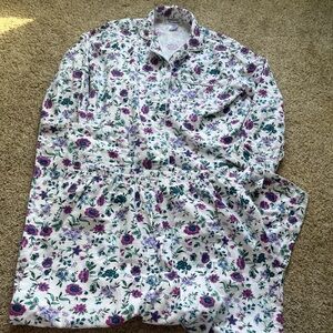 Anthony Richards Purple and Blue Floral Pajama Set